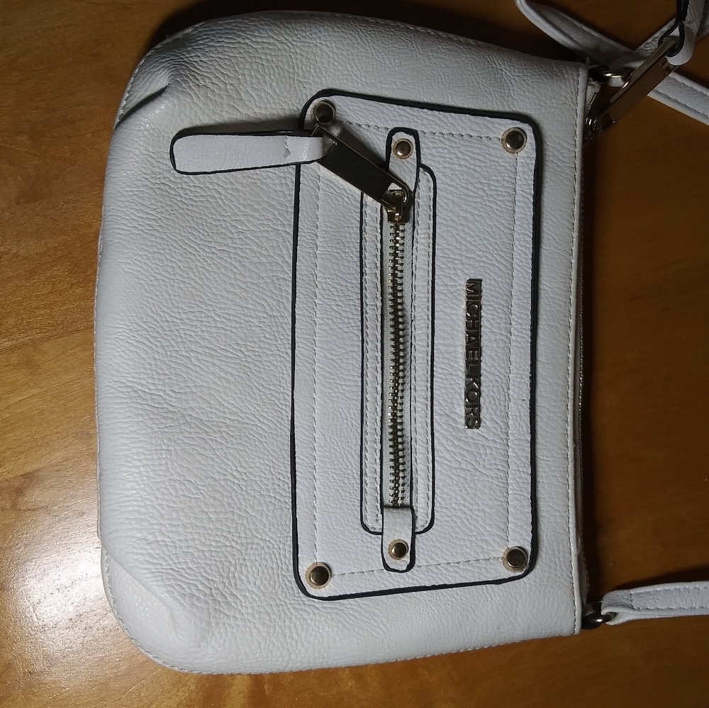Michael Kors Small White Baguette Purse